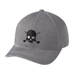 Volvik Golf Embroidered Skull Cap -CLUBS Sales Store 0003 Skull embroidery cap grey