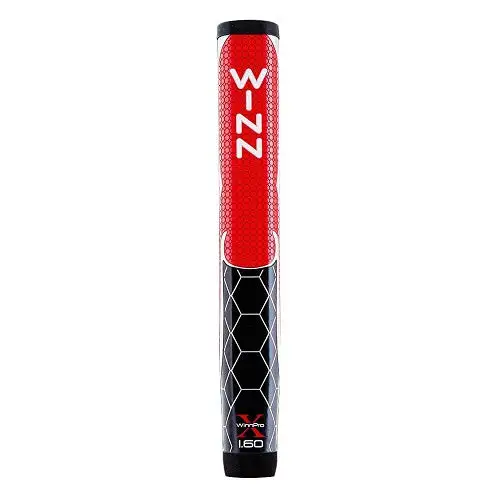 Winn Golf Pro X Putter Grip - 1.60" Red Black 1 Winn Golf Pro X Putter Grip - 1.60" Red Black