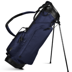Sun Mountain Golf Canvas & Leather Carry Stand Bag -CLUBS Sales Store 190733CanvasLeatherStandNavy Black