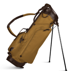 Sun Mountain Golf Canvas & Leather Carry Stand Bag -CLUBS Sales Store 190734CanvasLeatherStandClay Brown