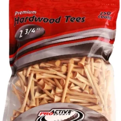 CaddiesShack ProActive Premium Sports Hardwood Golf Tees 2.75" 250 Count