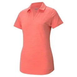 Cobra Puma Women's Cloudspun Free Golf Polo -CLUBS Sales Store 2021CloudspunFreePolo GeorgiaPeach