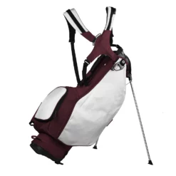 Sun Mountain Golf 2023 Collegiate Team Carry Stand Bag -CLUBS Sales Store 2023 TeamStand N230168 maroon white