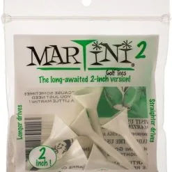 J&M Martini Tees - 2" - 6 Pack -CLUBS Sales Store 2inch White