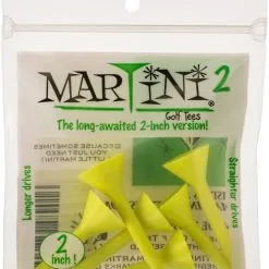 J&M Martini Tees - 2" - 6 Pack -CLUBS Sales Store 2inch Yellow