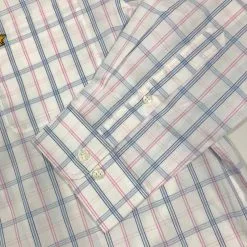 Callaway Jack Nicklaus Black Label By Perry Ellis Plaid Button Down Shirts -CLUBS Sales Store 3ColorsMediumPlaidLS BrightWhite2 scaled
