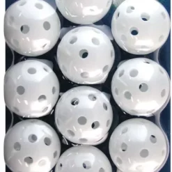 Hireko Intech Golf Practice Balls With Holes (12 Pack)
