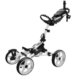 Proactive Clicgear Golf 4-Wheel Push Cart Model 8.0+ -CLUBS Sales Store 8.0 White Unfolded