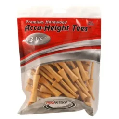 ProActive Sports Premium Hardwood Accu-Height Golf Tees -CLUBS Sales Store Accu Height Tees 3.25 a