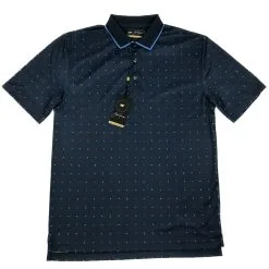 Callaway Jack Nicklaus Black Label By Perry Ellis All Over Mini Geo Polo Shirts