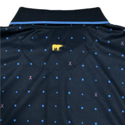 Callaway Jack Nicklaus Black Label By Perry Ellis All Over Mini Geo Polo Shirts -CLUBS Sales Store AllOverMiniGeo ClassicNavy2