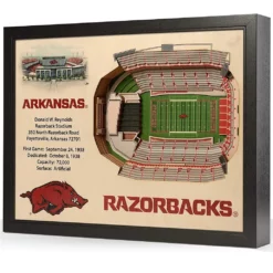 CaddiesShack YouTheFan! NCAA 25-Layer StadiumView Wall Art