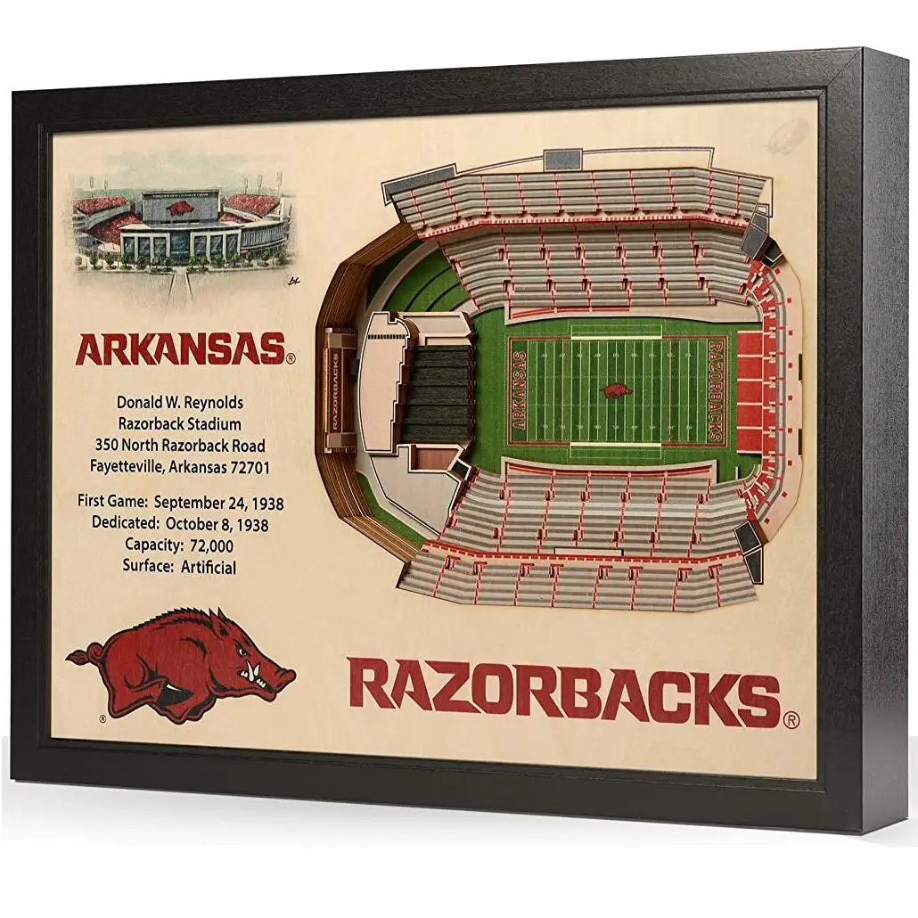 CaddiesShack YouTheFan! NCAA 25-Layer StadiumView Wall Art 1 CaddiesShack YouTheFan! NCAA 25-Layer StadiumView Wall Art