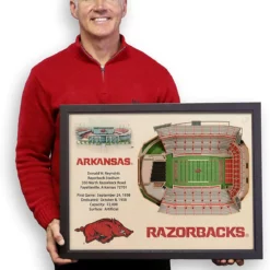 CaddiesShack YouTheFan! NCAA 25-Layer StadiumView Wall Art 8 CaddiesShack YouTheFan! NCAA 25-Layer StadiumView Wall Art -CLUBS Sales Store ArkansasRazorbacks3