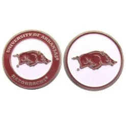 J&M NCAA Double Sided Collegiate Golf Ball Marker Coins -CLUBS Sales Store Arkansas 1 fc95d02c c467 45fd 975a 06dd0212e9a0