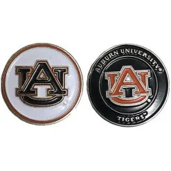 J&M NCAA Double Sided Collegiate Golf Ball Marker Coins -CLUBS Sales Store Auburn1 9074072c 08b5 43f5 aef9 91a664a25d62