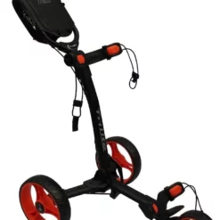 TGIB Axglo Golf TriLite 3 Wheel Push Cart -CLUBS Sales Store AxgloTriLiteBlackRed