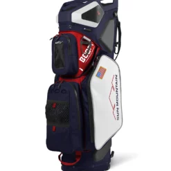 Sun Mountain 2022 Boom Bag Golf Cart Bag With Speakers -CLUBS Sales Store BOOM BAG NAVY WHITE RED