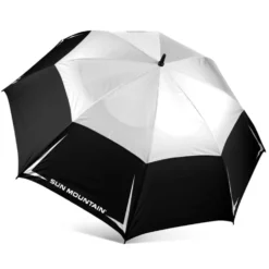 Sun Mountain Golf 68" Manual Umbrella -CLUBS Sales Store Black White
