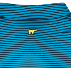 Callaway Jack Nicklaus Black Label By Perry Ellis Feeder Stripe Polo Shirts -CLUBS Sales Store BlackLabelPolo FeederStripe BlueJewel2