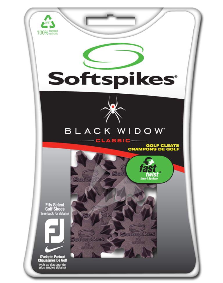 CaddiesShack Black Widow Classic Cleats (Fast Twist) 1 CaddiesShack Black Widow Classic Cleats (Fast Twist)