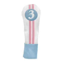 Hireko Sahara Retro Vintage #3 Fairway Wood Headcovers -CLUBS Sales Store Blue White Pink 3 Wood