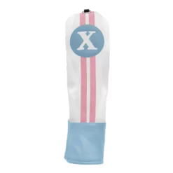 Hireko Sahara Retro Vintage #X Fairway Wood Headcovers -CLUBS Sales Store Blue White Pink X Wood