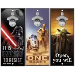 WinCraft Star Wars Bottle Opener 13" X 5" Wooden Signs