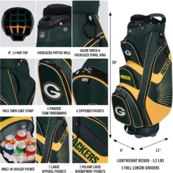 Team Golf NFL The Bucket II Team Effort Cart Bag -CLUBS Sales Store Bucket II Cart Bag 102fc232 9a86 4182 a07e 0f314f0f4110