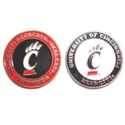 J&M NCAA Double Sided Collegiate Golf Ball Marker Coins -CLUBS Sales Store Cincinatti 82103889 b6ab 4db1 9a36 e6acb88a7b43