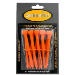 CaddiesShack Consistent Tee Golf Tees 10 Pack - 3.25"
