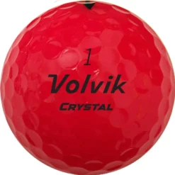 Volvik Crystal 2022 Focus Colored Golf Balls By The Sleeve -CLUBS Sales Store CrystalFocus2022 RubyRedBall