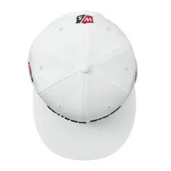 Wilson Staff Golf Flat Brim Tour Caps - Assorted Colors -CLUBS Sales Store Flat Brim White 3