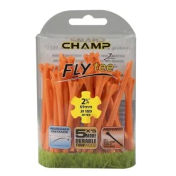 CaddiesShack Champ Fly Tees 2.75" Plastic Golf Tees -CLUBS Sales Store Flytee 234 30 OrangePlain 92523 600px 1800x1800 64391a94 87d9 4e06 8d09 87862cab11ae