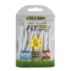 CaddiesShack Champ Fly Tees 2.75" Plastic Golf Tees -CLUBS Sales Store Flytee 2.75 white