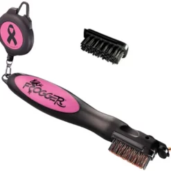 CaddiesShack Frogger Golf BrushPro Retractable Golf Club Brush With Groove Cleaner 11 CaddiesShack Frogger Golf BrushPro Retractable Golf Club Brush With Groove Cleaner -CLUBS Sales Store Frogger Original Club Brush Pink Ribbon