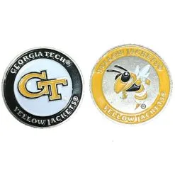 J&M NCAA Double Sided Collegiate Golf Ball Marker Coins -CLUBS Sales Store GeorgiaTech ba23eb6b 8405 4bef 93e1 fffa38f0c13a