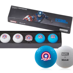 Volvik Marvel Limited Edition Marvel Golf Ball Gift Packs -CLUBS Sales Store Gift Pack 2.0 Captain America