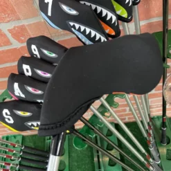HNM Shark Bite Neoprene Iron Head Covers Set 15 HNM Shark Bite Neoprene Iron Head Covers Set -CLUBS Sales Store IMG 2813 scaled