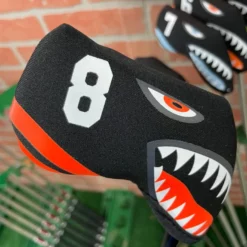 HNM Shark Bite Neoprene Iron Head Covers Set 17 HNM Shark Bite Neoprene Iron Head Covers Set -CLUBS Sales Store IMG 2815 scaled