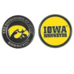 J&M NCAA Double Sided Collegiate Golf Ball Marker Coins -CLUBS Sales Store Iowa1