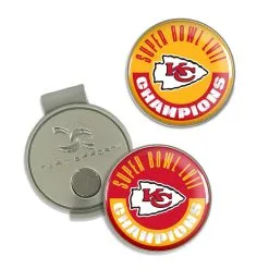 CaddiesShack Team Effort Hat Clip & Ball Markers -CLUBS Sales Store KCChiefsSBHatClip