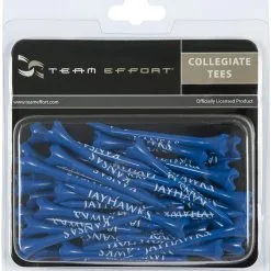 WinCraft Team Effort Collegiate Golf Tees 40 Pack -CLUBS Sales Store Kansas Jawhawks