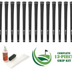 Hireko Karma Velour Golf Swing Grips -CLUBS Sales Store Karma Velour Black Kit