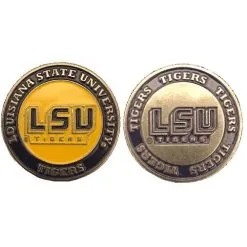 J&M NCAA Double Sided Collegiate Golf Ball Marker Coins -CLUBS Sales Store LSU1