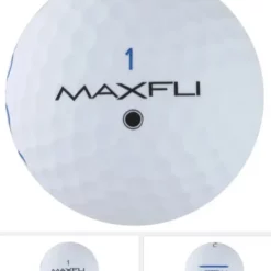 Golf Works Maxfli SoftFli Matte Finsih Golf Balls -CLUBS Sales Store MatteWhite1