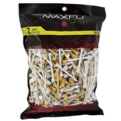 Golf Works Maxfli 2.75" Golf Tees 11 Golf Works Maxfli 2.75" Golf Tees -CLUBS Sales Store MaxfliTees 2.75 500ct