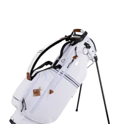Sun Mountain 2023 Sonnenalp Mid-Stripe Single Strap Stand Bag -CLUBS Sales Store MidStripe N230208 white