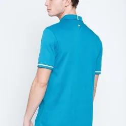 Callaway Jack Nicklaus Black Label By Perry Ellis Mini Jacquard Polo Shirts -CLUBS Sales Store MiniJacquardPolo DeepDiveBlue3