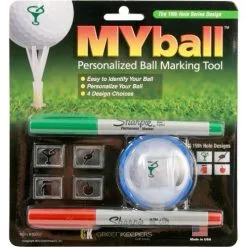 CaddiesShack MyBall Personalized Ball Marking Tool -CLUBS Sales Store MyBall Marking Tool 19th Hole